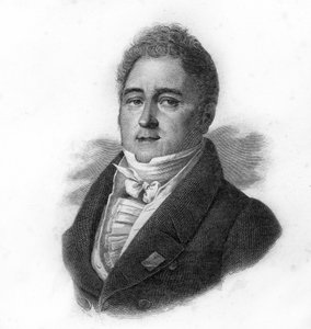 Retrato de Jacques Laffitte (1767-1844), banqueiro e político francês, gravura do século XIX de Unknown artist