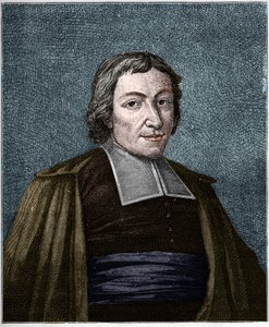 Retrato de Jean Baptiste De La Salle (Jean-Baptiste) (1651-1719) religioso francês, fundador da congregação dos Irmãos das Escolas Cristãs. Gravura do século XIX. de Unknown artist