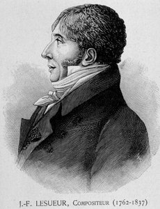 Retrato de Jean François Lesueur (1762 - 1837), compositor francês de Unknown artist