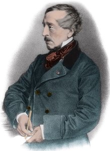 Retrato de Jean Jacques (Jean-Jacques) Ampere (1800-1864) historiador francês - de Unknown artist