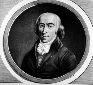Retrato de Jean Marie Roland de la Platiere (1734-1793), ministro francês. Gravura em "Colecção completa de pinturas históricas da revolução francesa, em três volumes". 1804. de Unknown artist