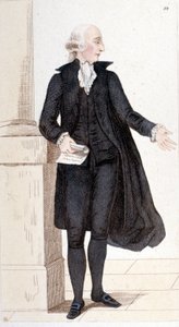 Retrato de Jean Sylvain BAILLY (1736-1793), escritor, astrônomo e político eleito para a Académie francaise. Autor da história da astronomia, em particular. Ele foi guilhotinado por ajudar Luís XVI a escapar. Gravura a partir de 1830. de Unknown artist