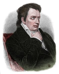Retrato de Johann Ludwig Tieck (1773-1853), poeta, tradutor, editor, romancista e crítico do movimento romântico alemão. de Unknown artist