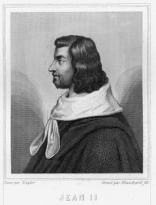 Retrato de João II o Bom (1319 - 1364), Rei de França - em "Histoire des Français" de Lavallée, gravura, sd. de Unknown artist