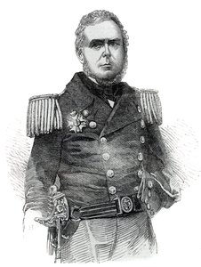 Retrato de John Pascoe Grenfell (1800-1869) oficial da marinha e diplomata do Império do Brasil - Gravura 1852 de Unknown artist