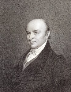 Retrato de John Quincy Adams (1767 - 1848), filho do Presidente John Adams e Presidente dos Estados Unidos da América (1825 - 1829). Gravura sd. Século XIX. de Unknown artist