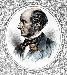 Retrato de John Stuart Mill. Filósofo e economista britânico de 1806 a 1873 de Unknown artist