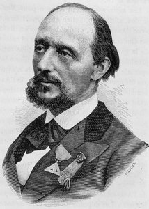 Retrato de Jules Bergeret (1839 - 1905). Gravura do final do século XIX em "Histoire de France" de H. Martin. de Unknown artist