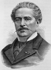 Retrato de Jules Ducatel. Gravura do século XIX. de Unknown artist