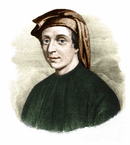 Retrato de Leonardo Fibonacci (1170-1245). (Leonard de Pisa). Matemático italiano. de Unknown artist