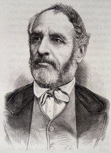 Retrato de Louis Charles Delescluze, jornalista e político francês (1809-1871) de Unknown artist