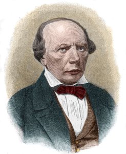 Retrato de Ludwig Uhland (1787-1862), poeta romântico alemão. de Unknown artist