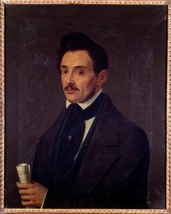 Retrato de Luigi Ghirelli (século 19) baixista Anônimo de pintura. Século XIX. Bolonha, museo civico bibliografico musicale. de Unknown artist
