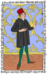 Retrato de Marco Polo (c. 1254 - 1324) de Unknown artist