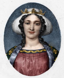 Retrato de Marguerite de Provence (1221 - 1295), Rainha de França. de Unknown artist