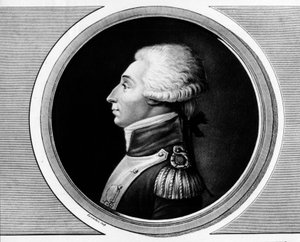 Retrato de Marie Gilbert Mottier, Marquês de La Fayette ((Lafayette de Unknown artist