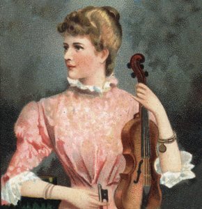 Retrato de Marie Soldier (1863-1955), violinista. de Unknown artist
