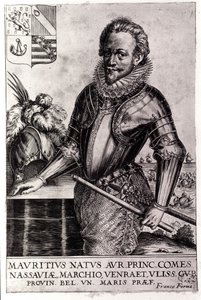 Retrato de Maurice de Nassau, Príncipe de Orange (b em Dillenburg de Unknown artist