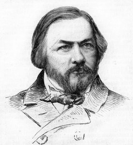 Retrato de Michail Glinka (1804 - 1857), compositor russo. de Unknown artist