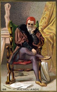 Retrato de Miguel Ângelo Buonarroti este Miguel Ângelo ou Michel Ange de Unknown artist
