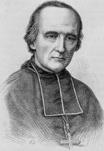 Retrato de Monsenhor Darboy (1813 - 1871), Arcebispo de Paris. Gravura do final do século XIX em "Histoire de France" de H. Martin. de Unknown artist