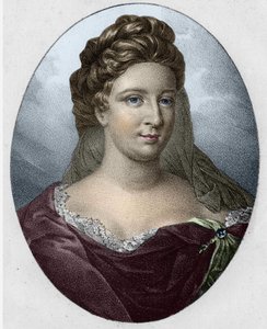 Retrato da Sra. Antoinette Deshoulières (1634-1694) de Unknown artist