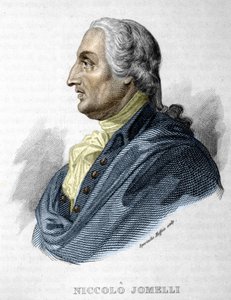 Retrato do compositor italiano Niccolo JOMDELLI 10 Setembro 1714 (Aversa) - 25 Agosto 1774 (Nápoles) gravura século XIX de Unknown artist