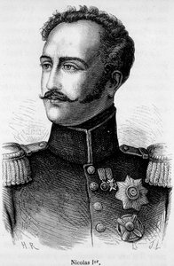 Retrato de Nicolau I, Imperador da Rússia (1796 - 1855) de Unknown artist