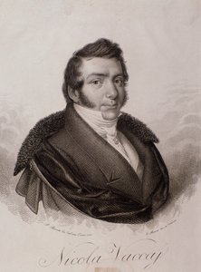 Retrato de Nicola Vaccai (gravura de Unknown artist