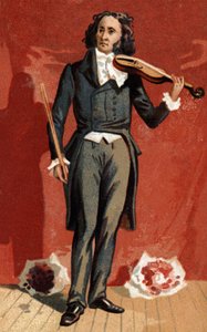 Retrato de Nicolo Paganini (1782 - 1840) violinista italiano. de Unknown artist