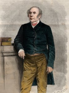 Retrato de Pierre Antoine (Pierre-Antoine) Berryer (1790-1868) (Berryer Jr.), advogado e político francês. Gravura em "O Universo ilustre" (The Universe illustrious) de Unknown artist