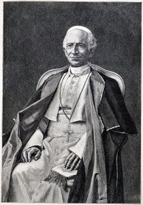 Retrato do Papa Leão XIII (1810-1903) de Unknown artist