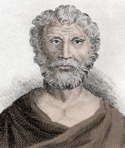 Retrato de Quintus Junius Rusticus (cerca de 100-around 170), filósofo estoicista. Gravura do século XIX. de Unknown artist