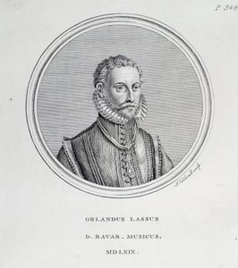Retrato de Roland de Lassus (Orlando di Lasso) (gravura de Unknown artist