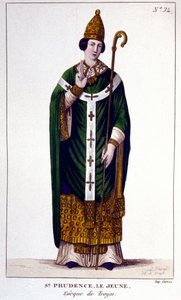 Retrato de Santa Prudência de Troyes Eveque de Troyes (século IX). de Unknown artist