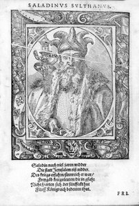 Retrato de Saladino (1138-1193) (Salah al Din Yusuf al-Ayyubi (al Ayyubi). de Unknown artist