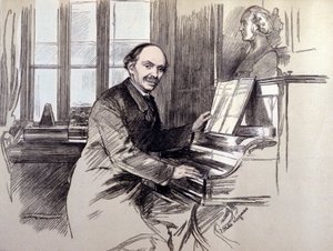 Retrato de Sir Julius BENEDICT (1804-1885). Era um compositor e maestro nascido na Alemanha, residente na Inglaterra. de Unknown artist