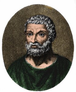 Retrato de Thales de Milet (em gr. Thales) v. -625 - v. -546 de Unknown artist