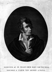 Retrato de Ugo Foscolo (1778 - 1827). de Unknown artist