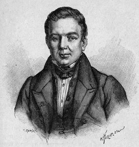 Retrato de Villemain, professor e político francês (1790 - 1870) de Unknown artist