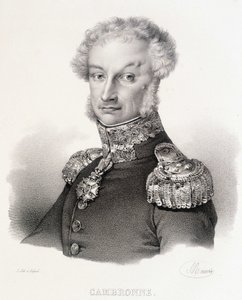 Retrato do Visconde Pierre Jacques Etienne Cambronne, General francês (1770-1842). de Unknown artist