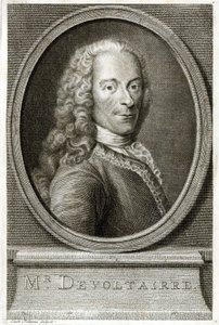 Retrato de Voltaire. Gravura do século XIX. de Unknown artist