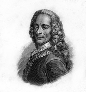 Retrato de Voltaire, gravura do século XIX de Unknown artist