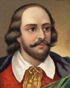 Retrato de William Shakespeare (1564-1616), escritor inglês. Cromolitografia do final do século XIX. de Unknown artist
