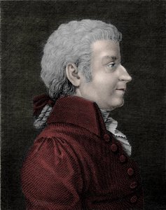 Retrato de Wolfang Amadeus Mozart jovem (1756 - 1791) compositor. de Unknown artist