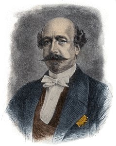 Retrato do financiador e político francês Charles de Morny dit Comte de Morny (ou Duque) (1811-1865) meio-irmão de Napoleão III de Unknown artist