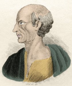 Retrato do filósofo grego Antisthene (444-365 a.C.). de Unknown artist