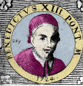 Retrato do Papa (1724-1730) Bento XIII (1649-1730). de Unknown artist