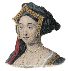 Retrato da Rainha de Inglaterra Jane (Jeanne) Seymour (1509-1537), esposa de Henrique VIII de Unknown artist
