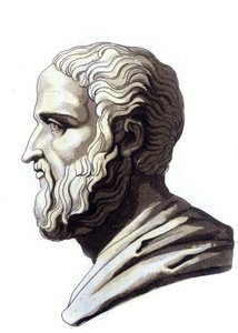 Retrato do oratório do sótão Isorate (436-338 AC). de Unknown artist